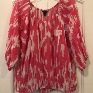 J Crew Factory Pink Blouse